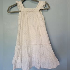 Chateu De Sable Swiss Dot Dress White Size 10?
